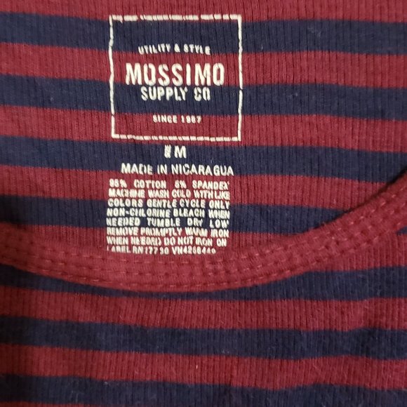 Mossimo Supply Co., Size Med, Red & Navy Tank Top - Picture 4 of 10